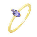 wholesale 10K Gold Artli Jewelry French Retro Tanzanite Ring, Daily Minimalist Style Versatile Piece, Jewelry Factory Wholesale-0-4