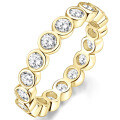 S925 Silver Full-Set D Color Moissanite Bubble Ring for Women, Daily Commute Wholesale-0-3