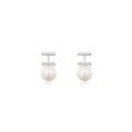 wholesale S925 Sterling Silver Creator Pearl T Multi-Way Pearl Earrings, French New Trend High-End Niche Design-0-4