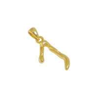 wholesale S925 Sterling Silver Korean Version Ins Indie Design Asymmetrical A-Z Pendant Collarbone Necklace for Women-J【18K Gold】 925 Silver