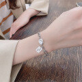 wholesale S925 Sterling Silver Good Luck Pendant Chain Bracelet, Versatile Fashion Accessory for Women-0-2
