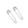 wholesale S925 Sterling Silver 384 Korean Version Ins Small and Unique Design Minimalist Versatile Trendy Cool Personality Safety Pin Earrings for Women-0-0