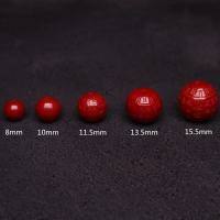 wholesale Metal material natural genuine cinnabarcarved character loose beads matching beads diamond bodhi star and moon bodhi bracelet hand string accessories-10 mm each