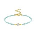wholesale S925 silver gold fashion exquisite zircon bracelet, high-end luxury women's bracelet that does not fade-0-1