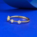 wholesale S925 Gold-Plated Silver MinimalistIns Style Light Luxury Stackable Ring Band-0-1