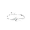 wholesale S925 Sterling Silver Moissanite Bracelet for Women, Round Bezel Setting, Minimalist Design, Adjustable, Light Luxury-0-5