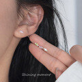 wholesale 925 Sterling Silver Single Diamond Candy Stud Earrings Korean Sweet Ins Style Small Design Sense Ear Jewelry M05379-0-0