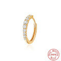 wholesale S925 Sterling Silver Classic Versatile Super Sparkling Diamond-Studded Hoop Ear Clasp Earrings forINS。-0-6