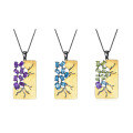 wholesale S925 Gold Plated Italian Retro Designer Jewelry with Natural Amethyst Pendant Necklace-0-4