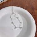 wholesale S925 Sterling Silver Ancient Style Auspicious Cloud Ruyi Anklet for Women, Vintage Minimalist High-End Lucky Longevity Lock Anklet Wholesale-0-5