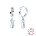 wholesale S925 Sterling Silver Pineapple Earrings, Hoop Ear Clips, Creative and Unique European and American Style Earrings-0-4