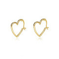 wholesale S925 Sterling Silver Heart Earrings, Women's Minimalist Ear Clips, Luxury Small Batch-0-4