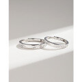 wholesale 925 Sterling Silver Couple Rings, Sweet Erosion Glacier Niche Design High-end Matching Bands Adjustable for Him and Her-0-1