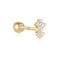 wholesale 14K Gold Cross-Border Hot-Selling Spiral Ear Bone Piercing Stud with Exquisite Diamond Accents-0-5