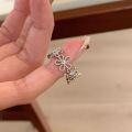wholesale S925 Sterling Silver Lace Floral Ring with Openwork Petals and Unique Design for Women-0-3