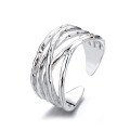 wholesale S925 Sterling Silver Korean Style Luxury Multi-Layer Wrapped Open Ring Exaggerated Hip-Hop Dance Ring for Women-0-4