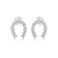 wholesale S925 Silver New Elegant Happiness Earrings for Women, Versatile Live Streaming Hot-Selling Light Luxury High-End Moissanite Stud Earrings-0-4