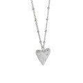 wholesale S925 sterling silver 461 Korean version ins niche design high-end elegant heart-shaped necklace women's neck accessory wholesale-0-4