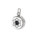 wholesale Silver S990 vintage ethnic-style lotus-patterned six-syllable mantra heart sutra tube bead DIY accessory pendant-0-6