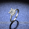 S925 Silver Gold-Plated Moissanite Letter HW Ring for Women, Simple Fashion Live Stream Accessory-0-0