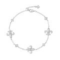 wholesale 925 Sterling Silver Cross-Border Women's Bracelet, New Chinese Style Classic Retro Satin Finish Elegant and Sophisticated Silver Hand Jewelry-0-4