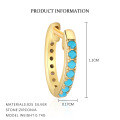 wholesale S925 Sterling Silver Turquoise Retro Earrings For Women,,。-0-6