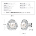 S925 Sterling Silver Light Bulb Freshwater Pearl Earrings-0-14