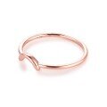 wholesale 14K yellow gold, 18K rose gold, 9K white gold au750 plain gold ring, ring band, gold jewelry for women-0-1