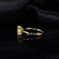 wholesale 9K/10K/14K/18K gold minimalist 175ct ice-cut high carbon diamond wedding ring square sugar yellow diamond ring-0-2