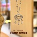 wholesale Maker S925 Sterling Silver & Copper Coin Ruyi Lock Minimalist Pendant Necklace for Women, Small and Trendy, Versatile Collarbone Chain, Birthday Gift-0-0