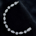 wholesale 925 Silver New 15ct Simulated Full Diamond Bracelet for Women, TrendyIns Style Hot-Selling Jewelry-0-2