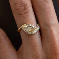 wholesale S925 Sterling Silver 6*12mm Marquise Diamond Ring,Ins。-0-2
