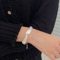 wholesale S925 Sterling Silver Unique and Personalized Heavy Tree Bark Texture Bracelet for Women, Korean High-End Niche Fashion Accessory-0-4