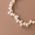 wholesale S925 Sterling Silver Baroque Pearl Bracelet Irregular Minimalist Personality Elegant Women's Jewelry S5439-0-4