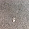 wholesale S925 Silver Shell Mother-of-Pearl Love Lock Exquisite Necklace, Korean Minimalist Ins Niche Light Luxury Versatile-0-0