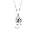 S925 Sterling Silver Moissanite Zodiac Necklace for Women-0-18