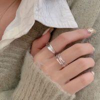 wholesale 925 Sterling Silver Wrapped Open Ring for Women, Korean New Style, Ins Trend, Minimalist and Understated Small Loop-Smooth version (opening + full body sterling silver)