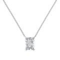 wholesale S925 Sterling Silver European and American Style Hot-selling Ring Necklace for Women, Sugar Princess Cut Cubic Zirconia with Frosted Design, Exquisite and Fashionable Jewelry-0-6