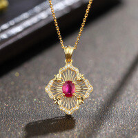 wholesale S925 sterling silver minimalist delicate personalized French luxury vintage court-inspired INS-style pendant necklace-BX0167-Gold>925 Silver
