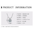 S925 Sterling Silver 2ct Moissanite Sweet Heart Necklace-0-15