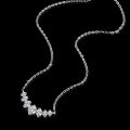 S925 Sterling Silver Moissanite V-Necklace Pendant for Women-0-0