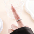 925 Sterling Silver Moissanite Ring Japanese High-Value Design-0-1