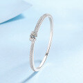 wholesale S925 Sterling Silver High-Quality Women's Moissanite Bracelet, Luxury Advanced Fashion Commuting Ready-to-Ship Wholesale-0-1