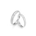 wholesale 925 Sterling Silver Brushed Matte Couple Rings, Minimalist and High-End Ins Style Plain Bands for Qixi Festival Gift-0-4