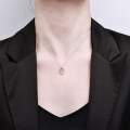Sterling Silver Iridescent Butterfly Necklace, a Light Luxury Versatile Pendant-0-1