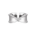 wholesale S925 Sterling Silver Smooth Wide Rope Knot Ring Women Minimalist Style Small Personality Ins-0-5