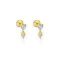 wholesale S925 Sterling Silver Tassel Zircon Flat Back Earrings For Women, French Style Trendy Luxury High-end European And American Wholesale-0-25