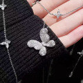 wholesale S925 silver jewelry fashion socialite style new butterfly pendant for women, fresh and sweet design, live-streaming special, 45+5-0-2