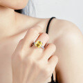 Sterling Silver 5ct Moissanite Princess Cut Square Tower Ring Wholesale-0-4