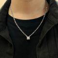 wholesale S925 Silver Hip Hop New Bull Head 2 Carat Round Moissanite Unisex Pendant Firago Chain-0-4